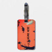ハロウィーン、名前をカスタムするラゲッジタグ ラゲッジタグ (裏面縦)
