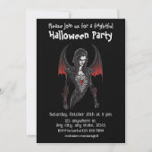 ハロウィーン、吸血鬼6人、怖い、怖い。 招待状 (正面)