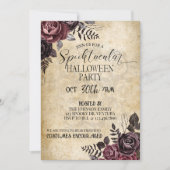 ハロウィーン、大人のハロウィーン、衣装パーティー、衣装 招待状 (正面)