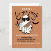 ハロウィーン、大人ハロウィーン、コスチュームパーティー、ブー 招待状 (正面/裏面)