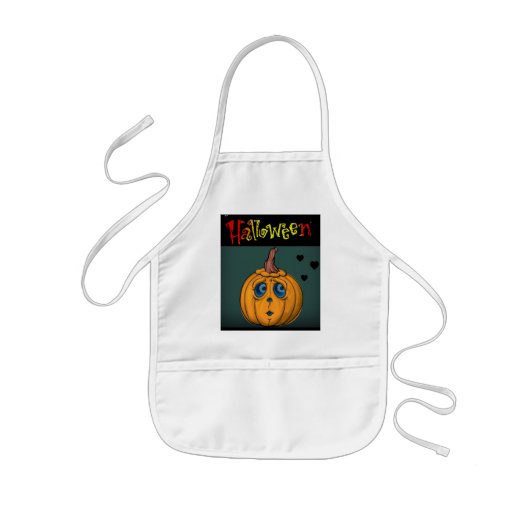 ハロウィーン 子供用エプロン (正面)