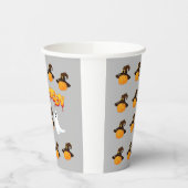 ハロウィーン：幽霊とカボチャ 紙コップ (左)