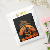 ハロウィーン、幽霊のよく出るハウス、オレンジムーントリートバッグ フェイバーバッグ (封をした状態)