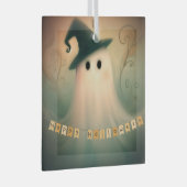 ハロウィーン/幽霊/秋/お洒落オーナメント ガラスオーナメント (正面右)