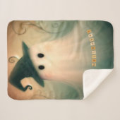 ハロウィーン/幽霊/秋/お洒落オーナメント シェルパブランケット (正面(横))