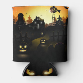 ハロウィーン – 怖いシーン4風車 缶クーラー