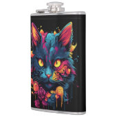 ハロウィーン/怖い猫/魔女/ウィザード フラスク (左)