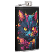 ハロウィーン/怖い猫/魔女/ウィザード フラスク (右)