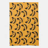 ハロウィーン:怖い顔、ヴィンテージスタイル。 キッチンタオル (縦)