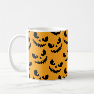 ハロウィーン：怖い顔、ヴィンテージスタイル。 コーヒーマグカップ