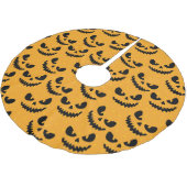 ハロウィーン：怖い顔、ヴィンテージスタイル。 ブラッシュドポリエステルツリースカート (アングル)