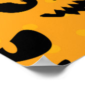 ハロウィーン:怖い顔、ヴィンテージスタイル。 ポスター (角)