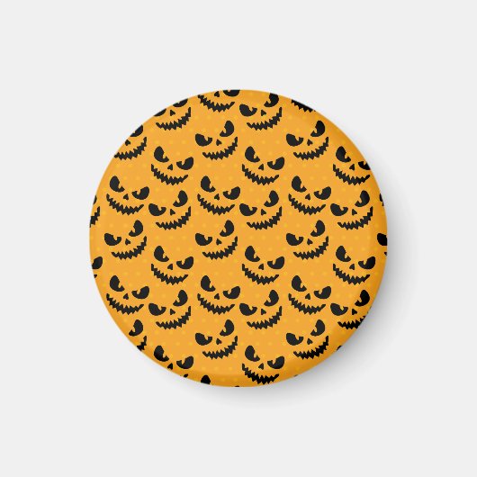 ハロウィーン：怖い顔、ヴィンテージスタイル。 マグネット (正面)