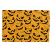 ハロウィーン：怖い顔、ヴィンテージスタイル。 枕カバー (裏面)