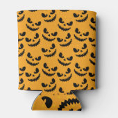 ハロウィーン:怖い顔、ヴィンテージスタイル。 缶クーラー (裏面)