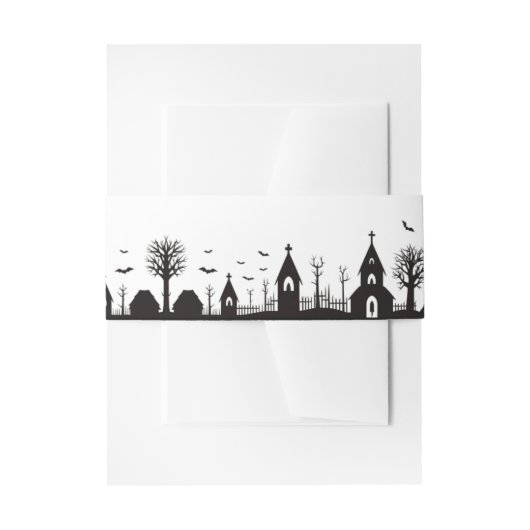 ハロウィーン 招待状ベリーバンド (正面例)