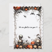 ハロウィーン 招待状 (裏面)