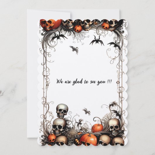 ハロウィーン 招待状 (裏面)