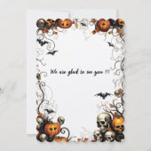 ハロウィーン 招待状 (裏面)