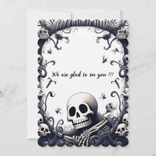 ハロウィーン 招待状 (裏面)