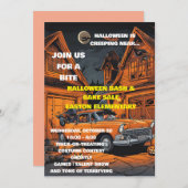 ハロウィーン 招待状 (正面/裏面)