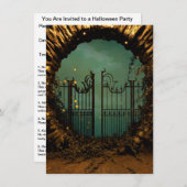 ハロウィーン 招待状 (正面/裏面)