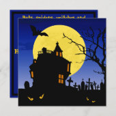 ハロウィーン 招待状 (正面/裏面)