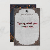 ハロウィーン/招待状 招待状 (正面/裏面)