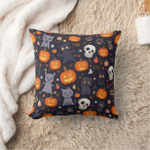 ハロウィーン，枕，クッション，かぼちゃ，スカル クッション (ブランケット)