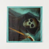 ハロウィーン – 死神1 タペストリー (正面(横))