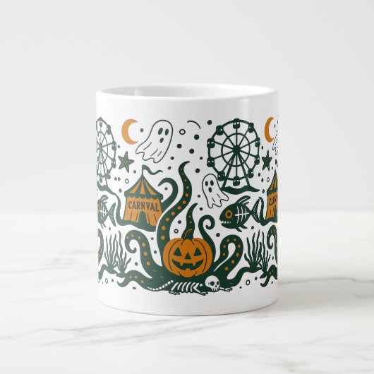ハロウィーン 海のカーニバル ジャンボコーヒーマグカップ (正面)