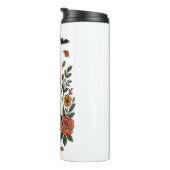 ハロウィーン（犬）ドーベルマン・ピンシェル花 タンブラー (回転右)