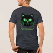 ハロウィーン&猫好き「ゾンビウィスカおもしろい」 トライブレンドＴシャツ (裏面)