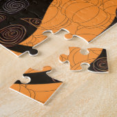 ハロウィーン/猫/カボチャ/秋 ジグソーパズル (側面)