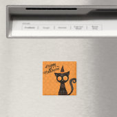 ハロウィーン/猫/カボチャ/秋 マグネット (インサイチュ (食洗機))