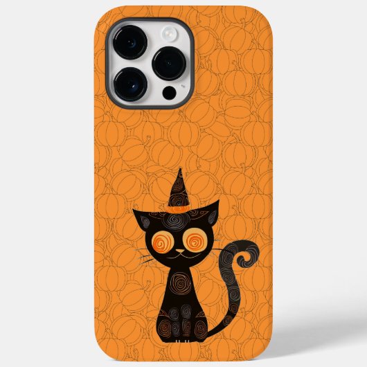 ハロウィーン/猫/カボチャ/秋 Case-Mate iPhoneケース (裏面)