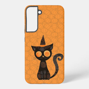 ハロウィーン/猫/カボチャ/秋 SAMSUNG GALAXY S22+ケース