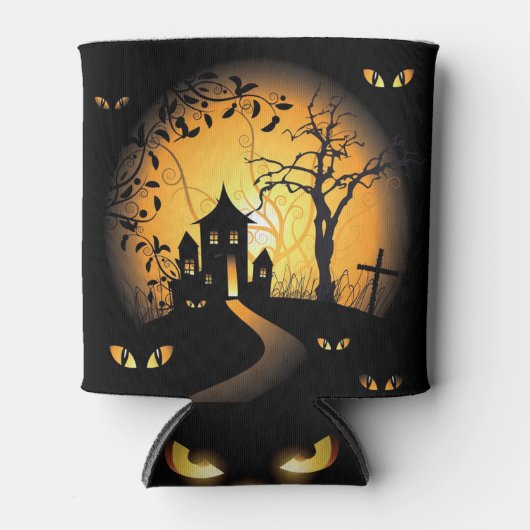 ハロウィーン – 目を見張る人 缶クーラー (正面)