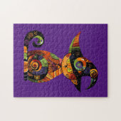 ハロウィーン/神秘的/猫/秋 ジグソーパズル (横)
