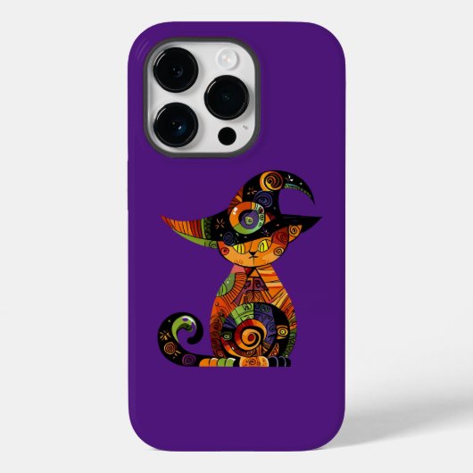 ハロウィーン/神秘的/猫/秋 Case-Mate iPhoneケース (裏面)