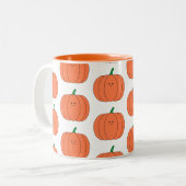 ハロウィーン/秋カボチャマグ ツートーンマグカップ (正面左)