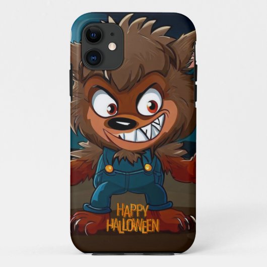 ハロウィーン/秋/人狼/漫画 Case-Mate iPhoneケース (裏面)