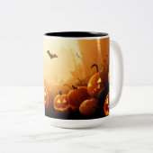 ハロウィーン/秋/秋/カボチャ ツートーンマグカップ (正面右)