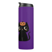 ハロウィーン/秋/秋/カボチャ/猫 タンブラー (回転右)
