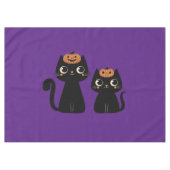 ハロウィーン/秋/秋/カボチャ/猫 テーブルクロス (正面(横))