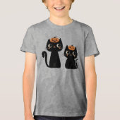 ハロウィーン/秋/秋/カボチャ/猫 トライブレンドＴシャツ (正面)