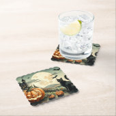 ハロウィーン/秋/秋/カボチャ/猫 ペーパーコースター (インサイチュ)