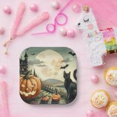 ハロウィーン/秋/秋/カボチャ/猫 ペーパープレート (パーティー)