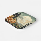 ハロウィーン/秋/秋/カボチャ/猫 ペーパープレート (傾斜あり)