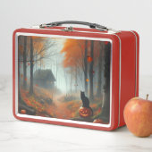 ハロウィーン/秋/秋/カボチャ/猫 メタルランチボックス (インサイチュ)